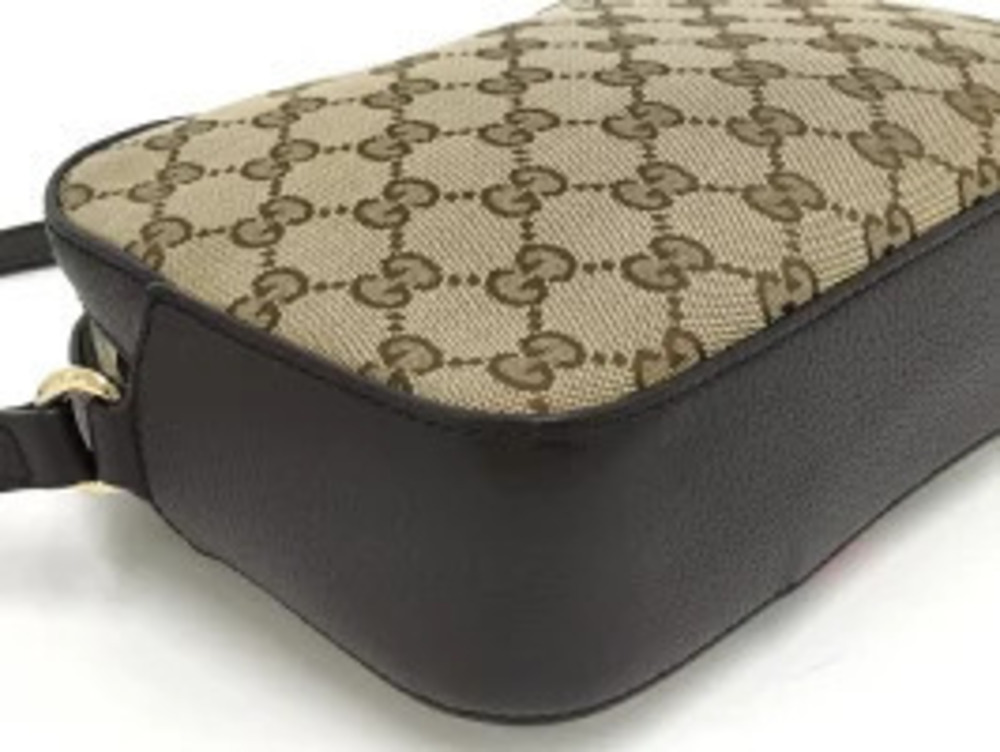Gucci Bee Beige Brown Bag Shoulder GG Canvas Sherry - Picture 5 of 9
